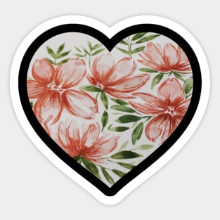 Floral print Sticker